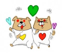 麻マルLINEスタンプ