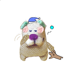 麻マルLINEスタンプ　#麻マル　#メッセージスタンプ #イヌ　#おやすみ